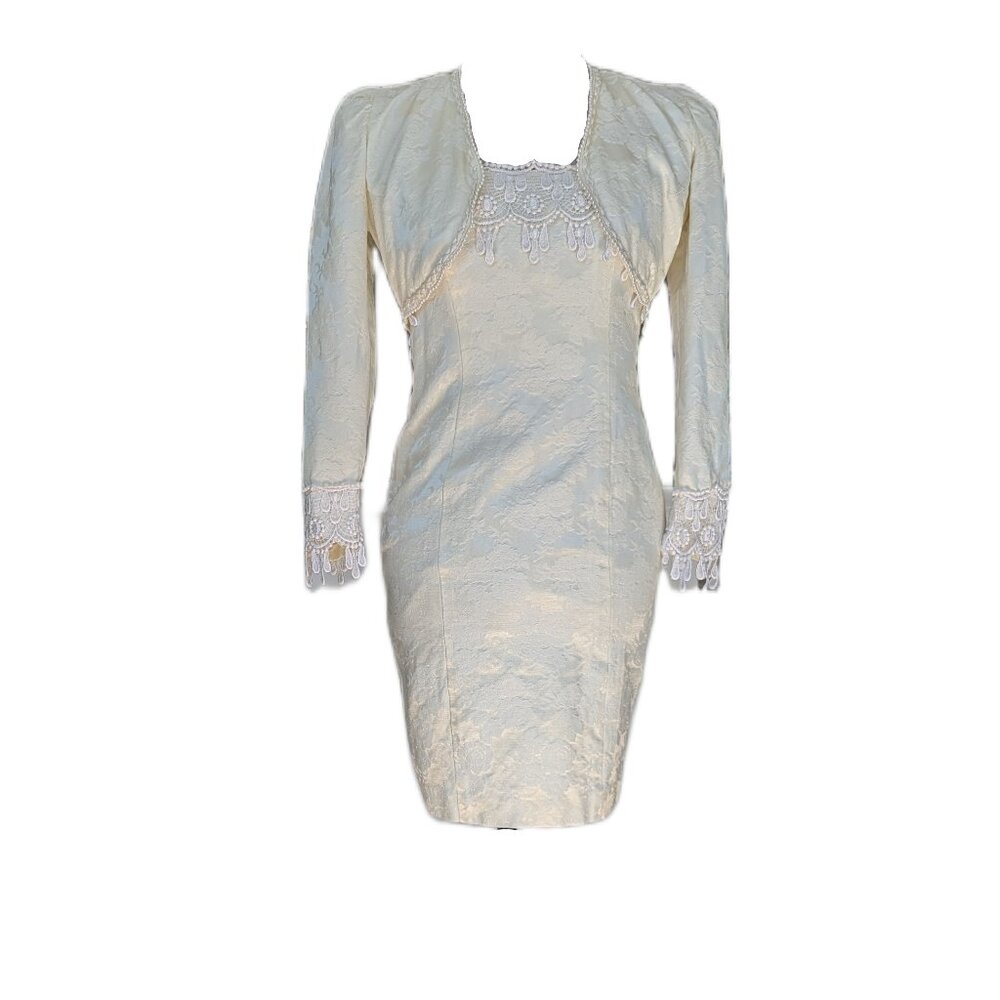 Vintage 70s Wedding Dress Set
